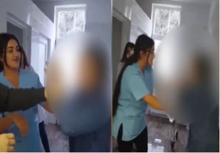 FOTO/ Vajza që dhunoi të moshuarën në Pejë shihet duke pirë cigare