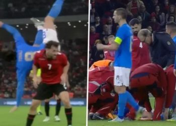 Video/ Tonali rrëzohet keq pas duelit me Baren, lë fushën me barelë