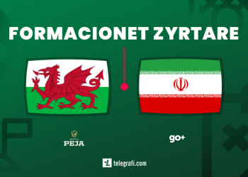 Sfida Uells – Iran, ja formacionet zyrtare