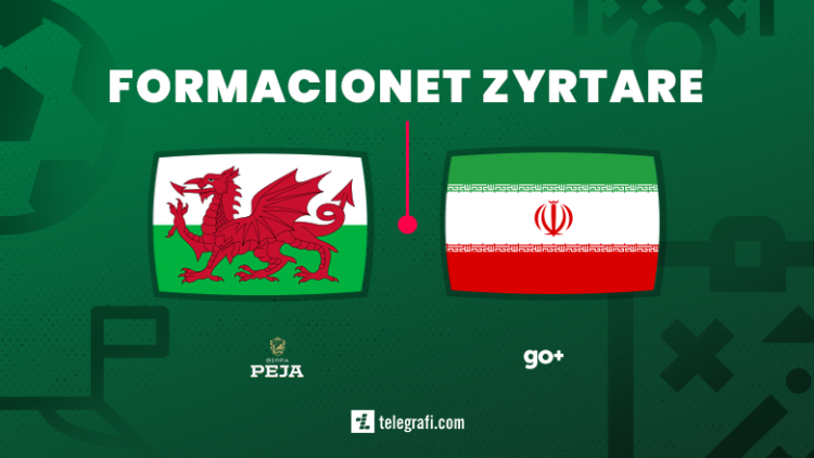 Sfida Uells – Iran, ja formacionet zyrtare