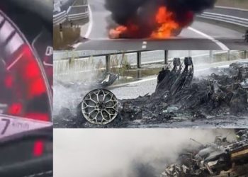 Ishte me qira, Lamborghini 200 mijë €‎ shkrumbohet në rrugë