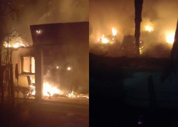 Shkrumbohet nga flakët shtëpia në Shkodër