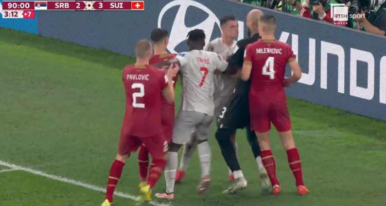 VIDEO/ Luani Xhaka kundër gjithë Serbisë, plas sherri