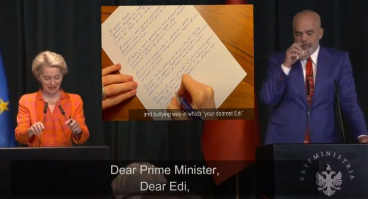 Dy aktivistet i shkruajnë letër Von der Leyen: Edi juaj i dashur…