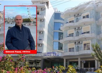 FOTO/ I bënë atentat, Edmond Papaj i shtrirë në mes të lokalit