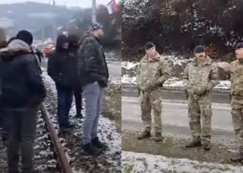 Ushtarët e KFOR në veri të Kosovës, pyesin serbët se kush i drejton