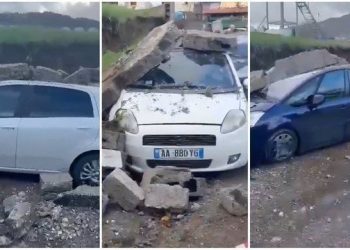 Pak para sfidës Bylisi-Laçi shembet muri i stadiumit në Ballsh