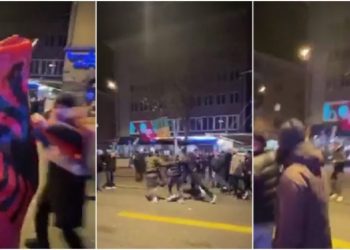 VIDEO/ Pas ndeshjes në Katar, grushta mes shqiptarëve dhe serbëve