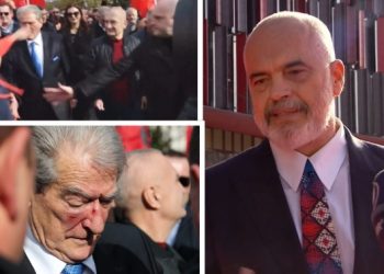 Berisha u godit me grusht në protestë, reagon Rama