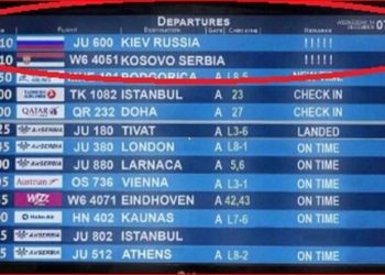 Aeroporti i Beogradit fluturime drejt “Kosovës serbe”, DW: False