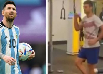 VIDEO – Djokovic “bëhet i fortë”, imiton Messin