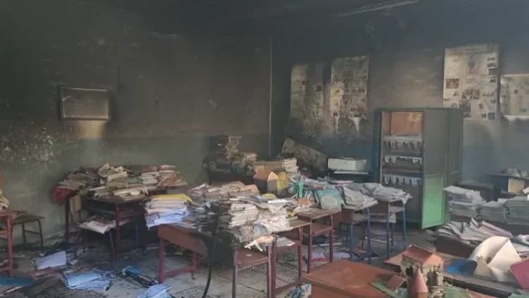 Zjarri në shkollën 9-vjeçare, reagon Ministrja e Arsimit