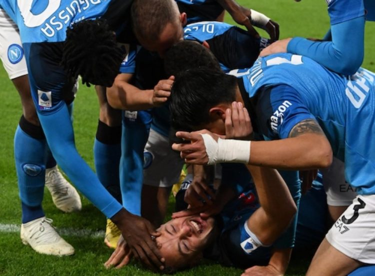 Humbje historike, Napoli turpëron Juventusin me 5 gola