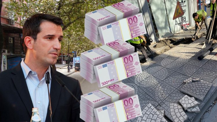 Erion Veliaj, 800 mijë euro për trotuaret e “Myslym Shyrit”