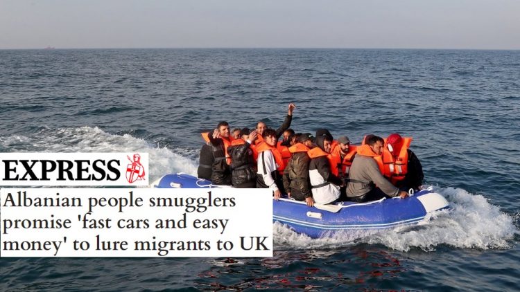 Mbi 10 mijë shqiptarë me gomone në Britani, gjatë 2022