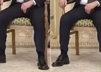 VIDEO – Putinit i dridhen këmbët gjatë takimit me Lukashenkon