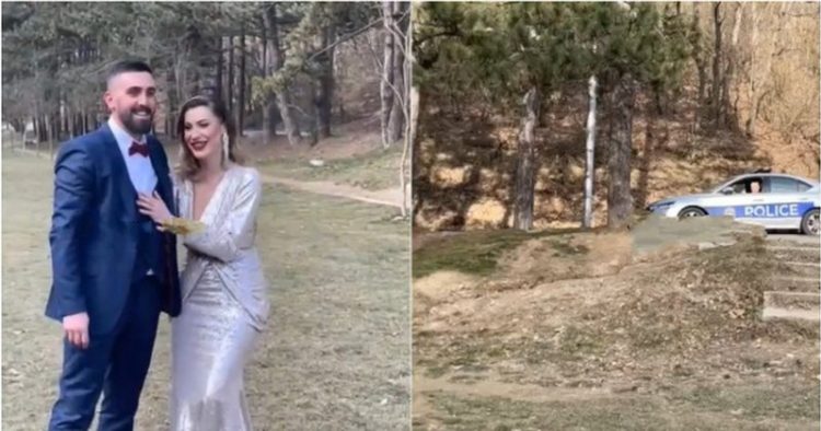 Momente humori gjatë dasmës… shfaqet policia