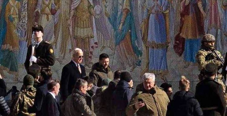 VIDEO/Presidenti Biden shfaqet papritur në Kiev