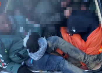 VIDEO/ Makinën plot me emigrantë, prangosen dy vëllezër