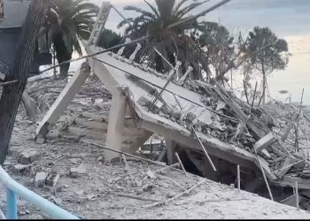 Rrafshoi hotelin në Sarandë, Sotir Çabiri u pikas nga kamerat