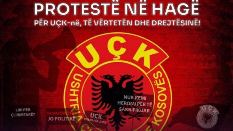 Protesta në Hagë kundër gjykimit të ish-drejtuesve të UÇK-së