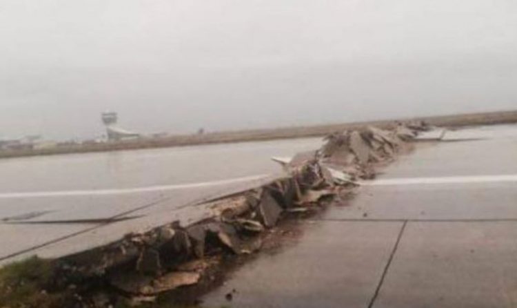 VIDEO/ Tërmeti i fuqishëm, ndahet në mes pista e aeroportit