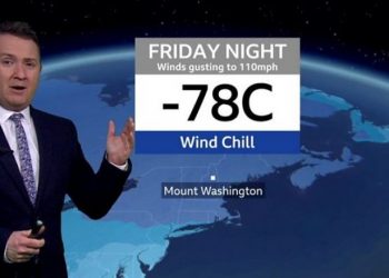 Dimri arktik godet SHBA, temperatura e ajrit deri -78 gradë