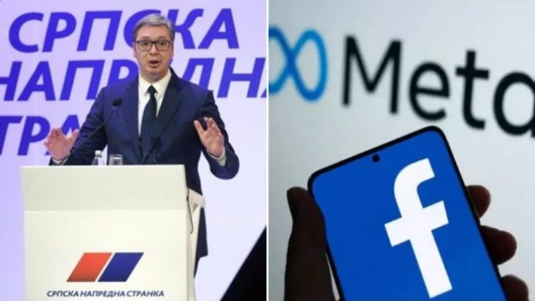 Facebook mbyll mijëra profile të rreme të partisë së Vuçiç