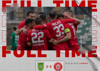 VIDEO-Mesfushori shqiptar si Haland, shënon 5 gola brenda ndeshjes