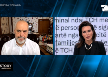 Sulmi ndaj Top Channel, Rama përplaset me gazetaren “live”