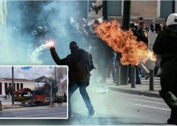 Athina bëhet ‘flakë’, përplasje për tragjedinë në Larisa