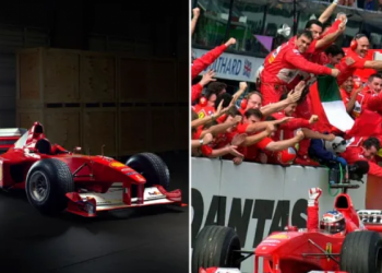 Makina Ferrari F1 e Schumacher del në ankand