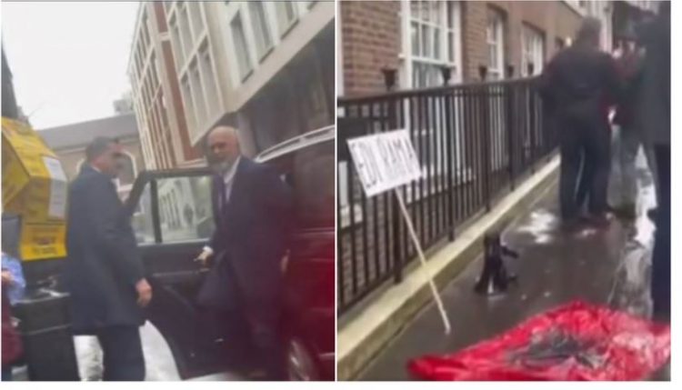Shqiptari ia plas në fytyrë Ramës në Londër: Je hajdut! (VIDEO)