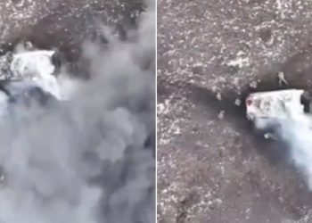 VIDEO/ Forcat ukrainase godasin tankun plot me ushtarë