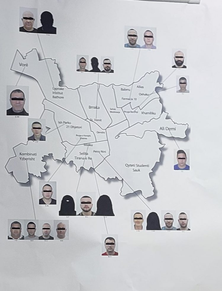 VIDEO/Goditen 2 grupe kriminale në Tiranë, mes tyre edhe gra