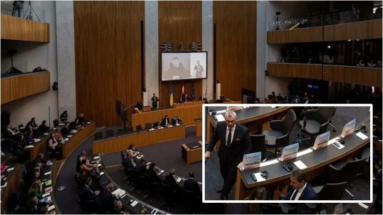 Austri, ekstremistët e djathtë bojkotojnë fjalimin e Zelenskyt