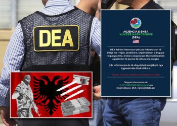 DEA fton shqiptarët: Na njoftoni për drogën dhe pastrimin e parave