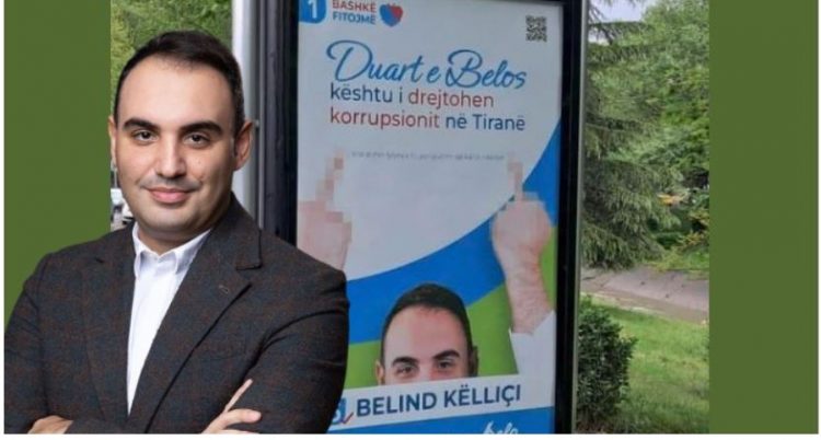 Posteri me gishtat e mesit lart, Këlliçi: Janë kundër korrupsionit!