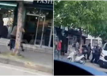 Plas sherri me hanxharë në mes të Pogradecit