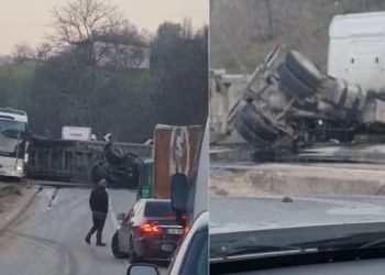 Përmbyset mjeti i tonazhit të rëndë në aksin Përrenjas -Librazhd