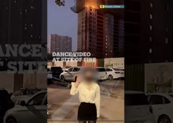 Video/ Pallati pas saj po digjej, vajza bën video duke kërcyer