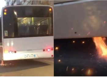 Merr flakë autobusi i Institutit (VIDEO)