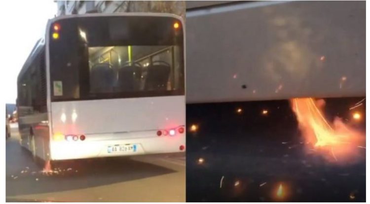 Merr flakë autobusi i Institutit (VIDEO)
