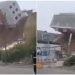 VIDEO/ Si prej letre,ja si rrëzohet ndërtesa nga rrëshqitja e dheut