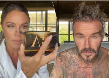 Beckham imiton gruan e tij, bën fansat të qeshin
