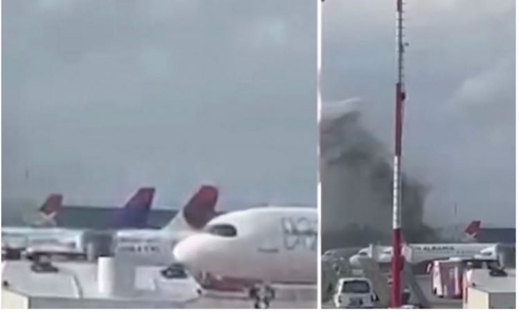 Merr flakë avioni në Rinas (FOTO)