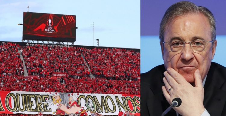 Absurditeti i tifozëve të Sevillas nuk ka fund, ja çfarë mesazhi kanë për Perez