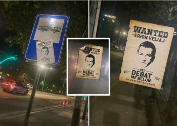 Tirana mbushet me postera: Kërkohet Erion Veliaj (FOTO)