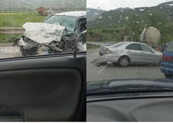 Tre aksidente vetëm në aksin rrugor Pogradec-Prrenjas