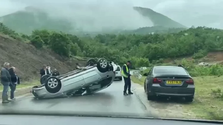 Aksident në Vranisht, plagoset rëndë shoferi